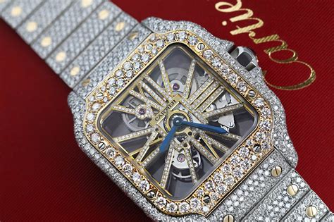 cartier skeleton diamond watch